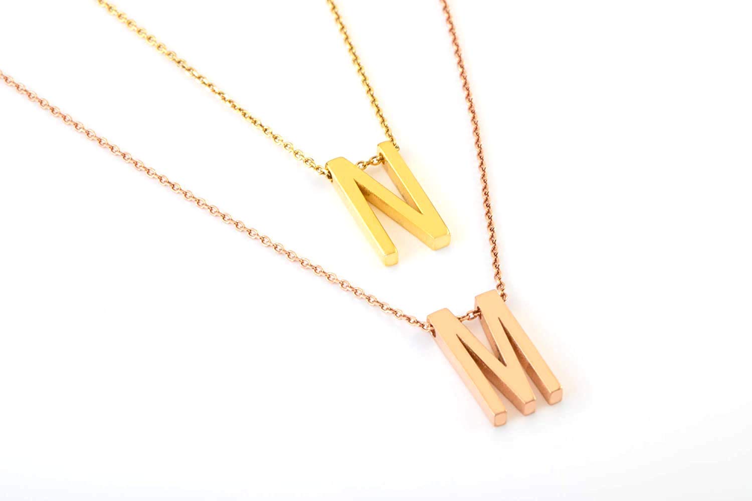 Elegant Personalized Initial Necklace for Women - Solid Gold 9K, 14K & 18K Jewelry Box Gift - Perfect for Birthdays, Anniversaries & Special Occasions
