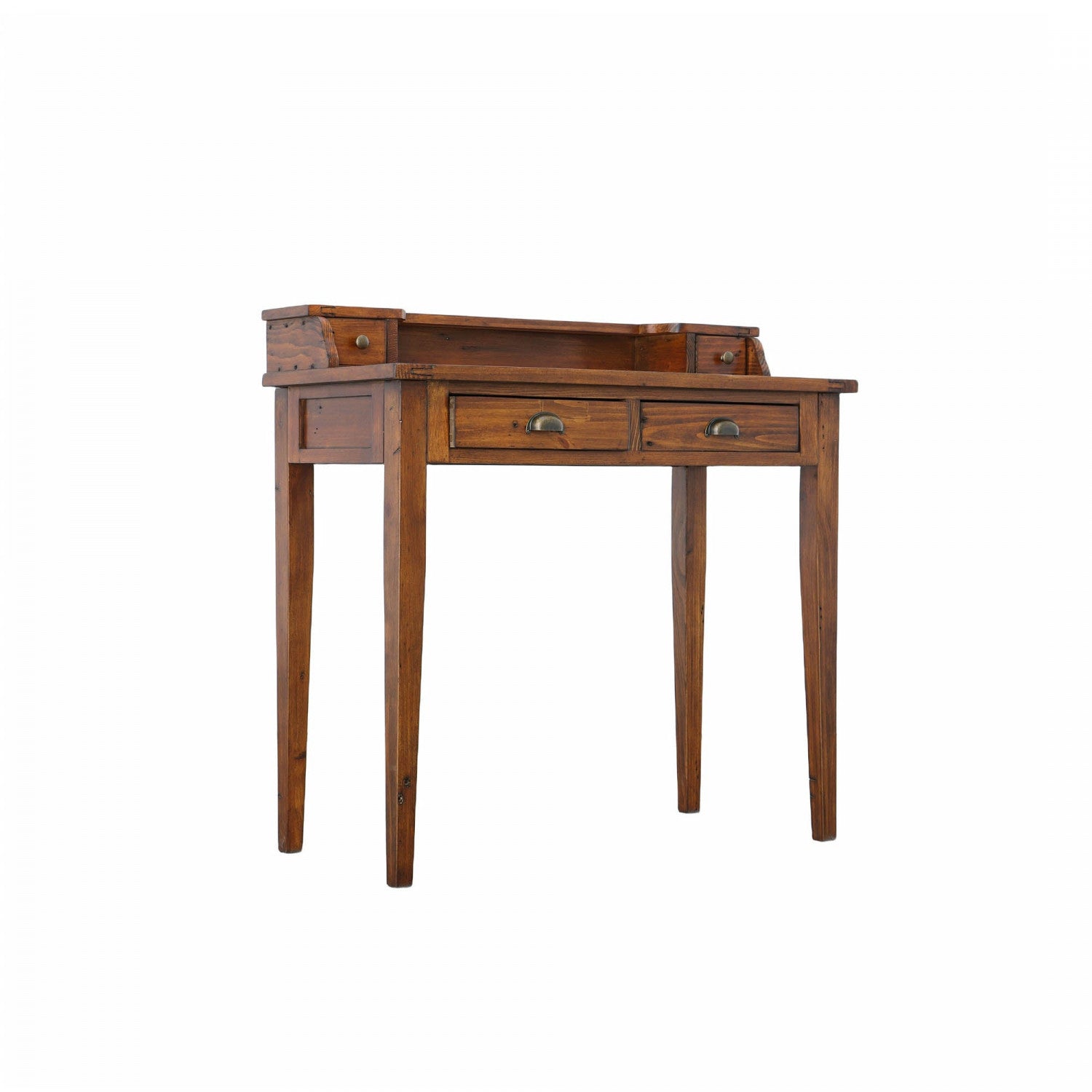Ruvo Writing Bureau African Dusk - Vintage Wooden Writing Desk with Storage Drawers | Home Office Furniture for Study & Work | Perfect for Small Spaces & Modern Interiors