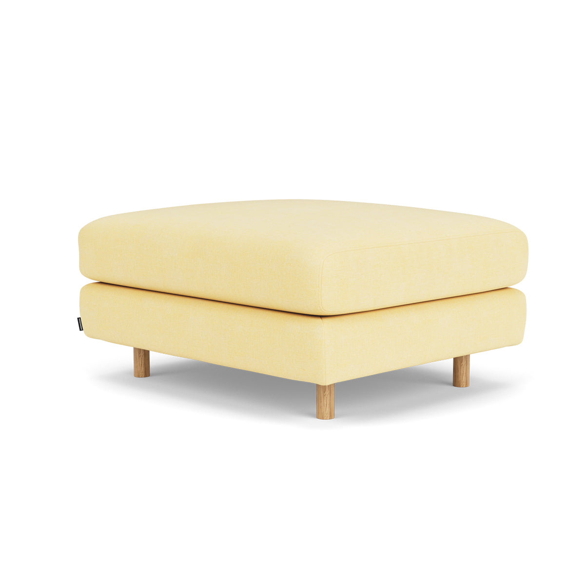 Dylan Fabric Ottoman - Soft and Stylish Footrest, Storage Bench, Living Room Accent Piece - Perfect for Small Spaces, Bedroom, or Lounge Area