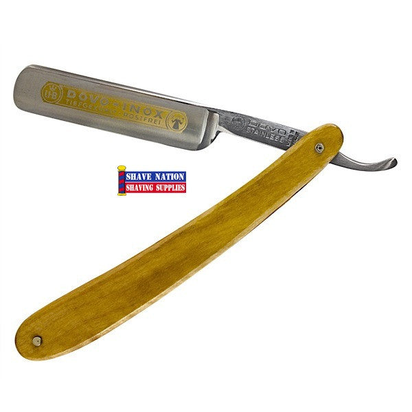 Dovo 5/8 Straight Razor with Olivewood Handle - Premium Barber Shaving Razor for Men's Grooming & Professional Salon Use