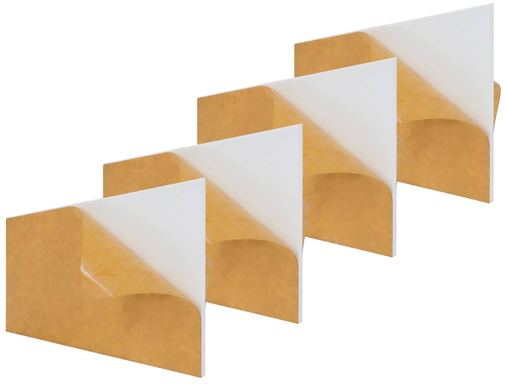 4-Pack 5mm White Acrylic Sheet 1/8