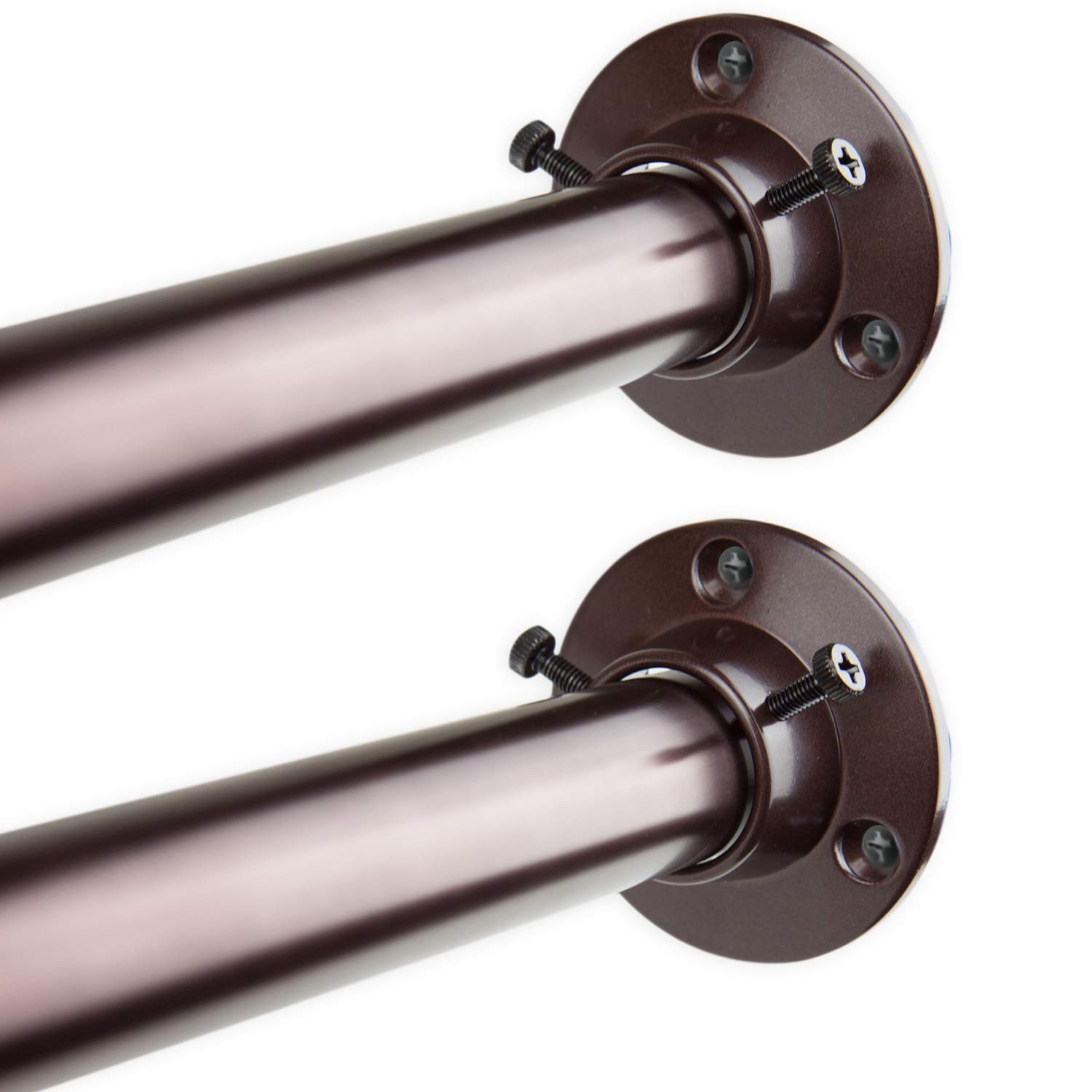 Adjustable 48-84 Inch Room Divider Rod and Socket Set in Bronze - Hermosa Home 1