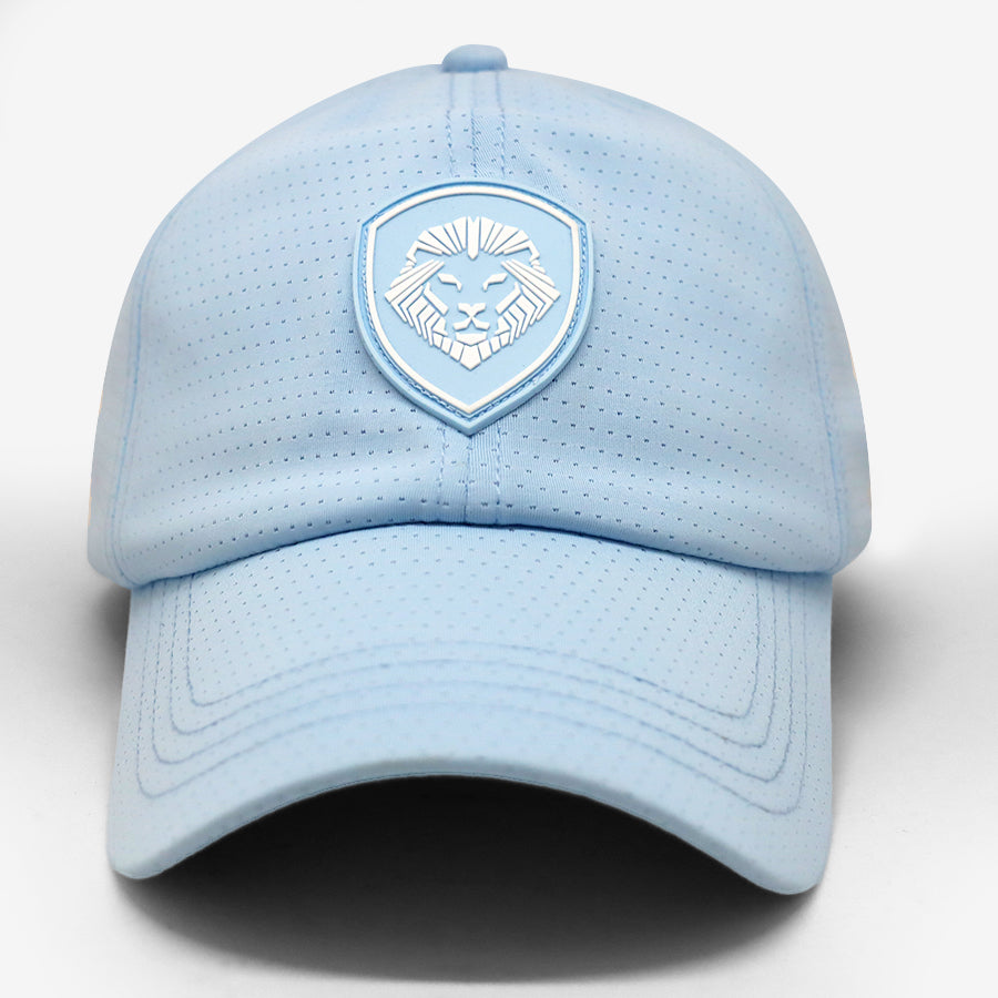 VT Shield Future Looks Bright Pewter Velcro Performance Perforated Hat - Lightweight Baseball Cap for Outdoor Sports & Casual Wear