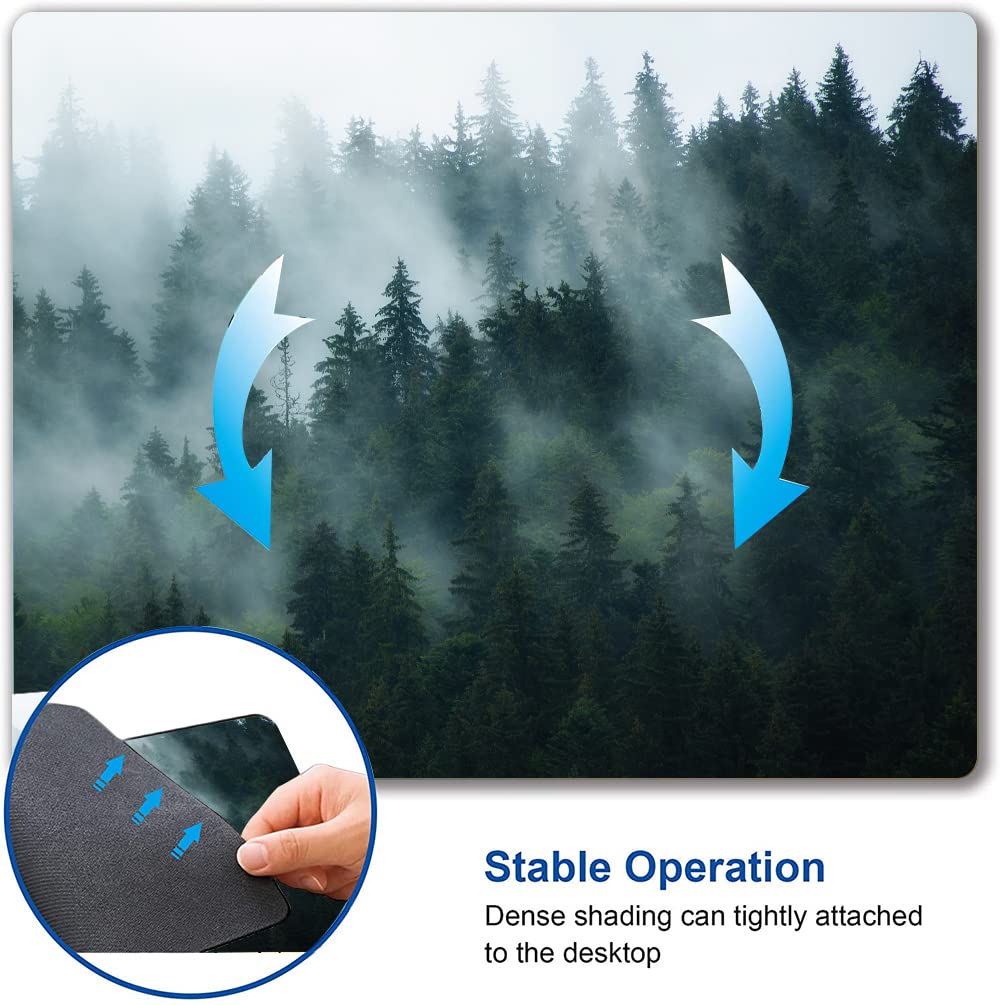 Premium Forest Design Mouse Pad - Non-Slip Waterproof Rubber Base for Office & Gaming | Custom Rectangle Mousepad for Computer, Laptop, PC | Perfect Desk Accessory for Work, Home & Gaming Setup