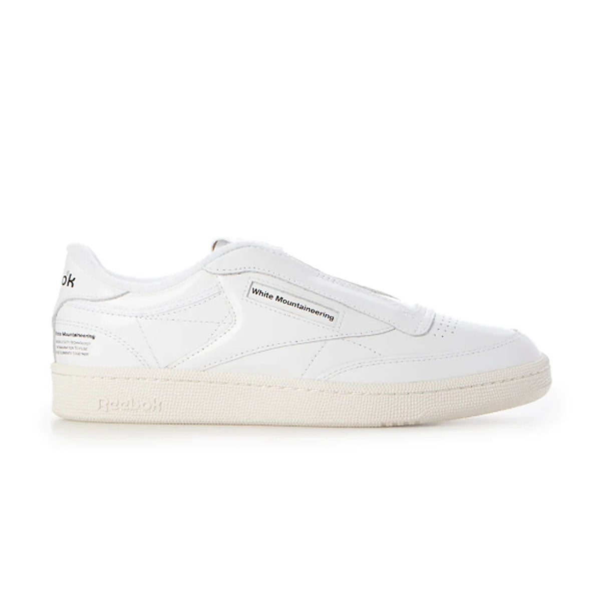 White Mountaineering Club C 85 Sneakers - White Chalk Black Colorway | Stylish & Durable Men's Athletic Shoes for Hiking, Gym & Casual Wear