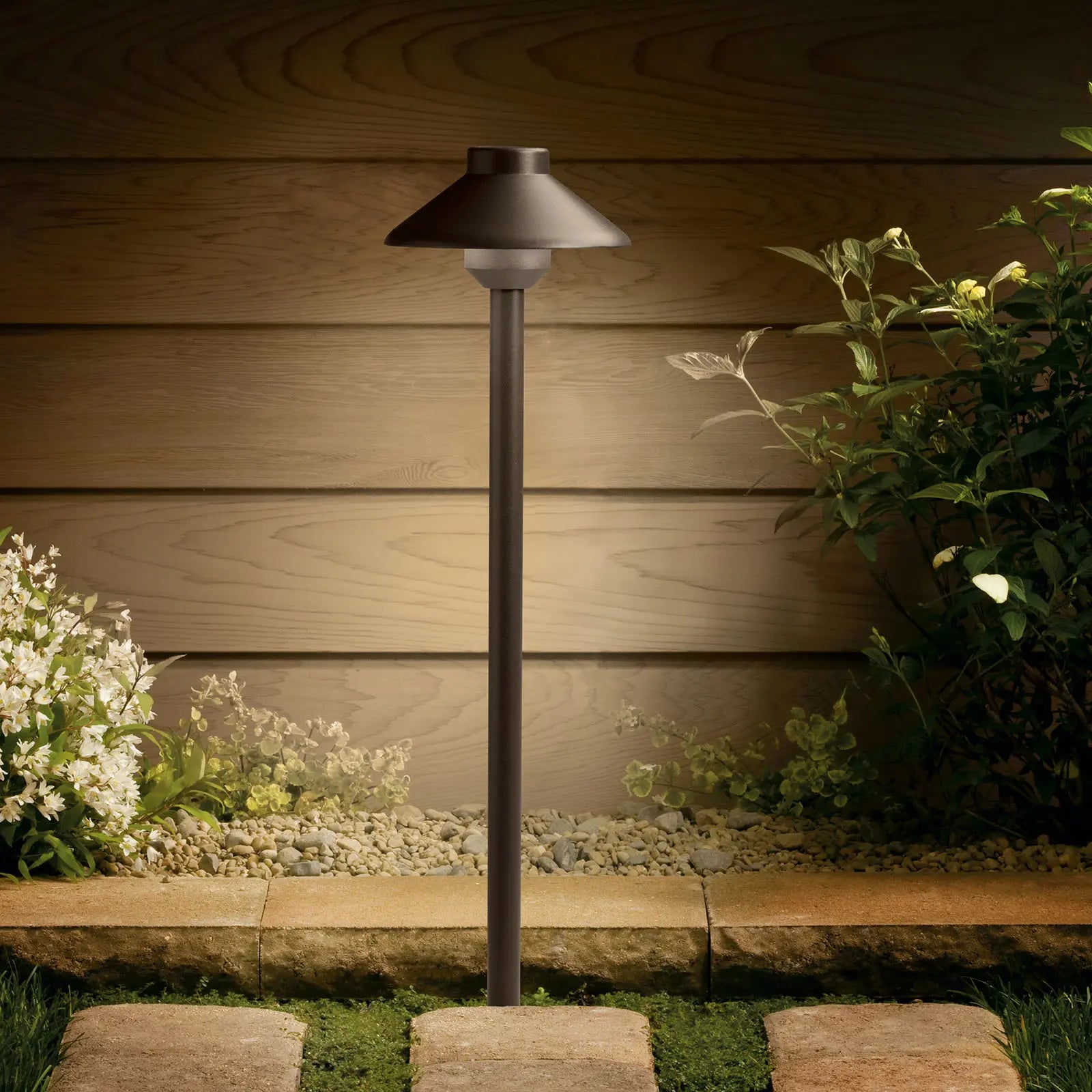22 Stepped Dome Solar LED Path Lights for Garden Walkway, Driveway, Yard & Landscape Lighting - Weatherproof Outdoor Decorative Lighting