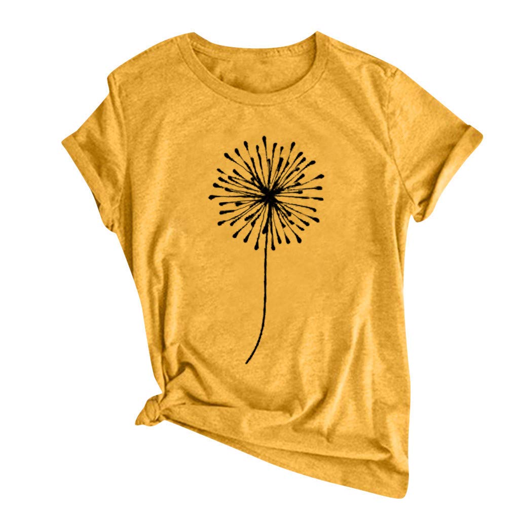 Women's Casual Short Sleeve T-Shirt - Round Neck Letter Print Top for Everyday Wear | Perfect for Summer Outfits, Weekend Errands & Casual Office Looks