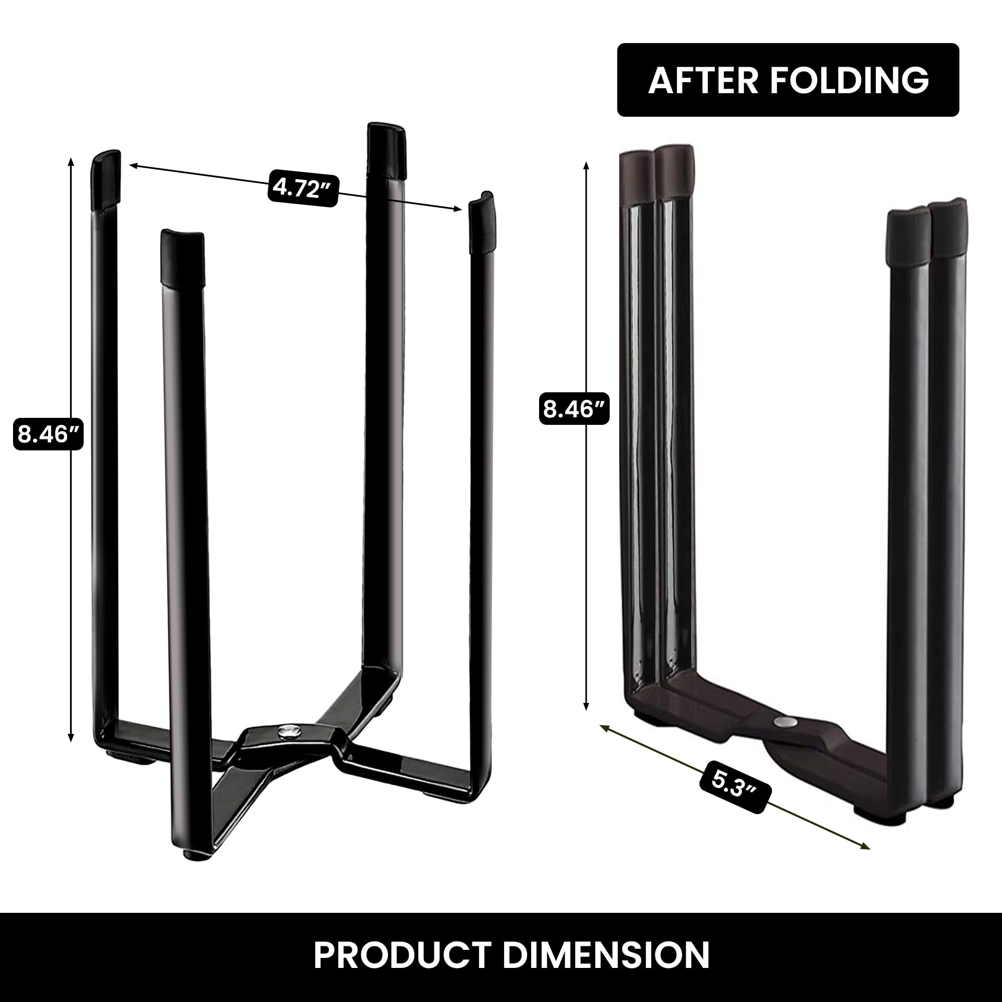 Performore - Multifunctional Eco Kitchen Stand Holder & Drainer, Wine Decanter Drying Rack - Collapsible Storage Organizer for Plastic Bags, Bottles & Cups (50 Bags Included) | Perfect for Small Spaces, Dish Drying & Countertop Organization