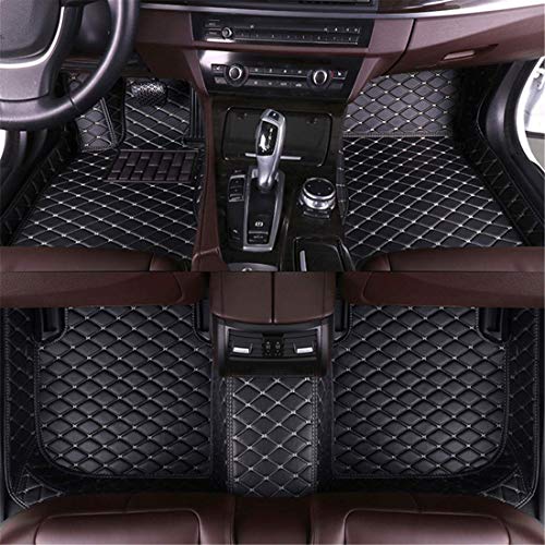 Black-beige dimond floor mat
