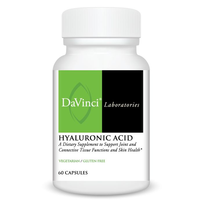 Davinci Labs Hyaluronic Acid Supplement - 60 Capsules for Joint Support & Skin Hydration | Ideal for Daily Wellness & Anti-Aging Routine