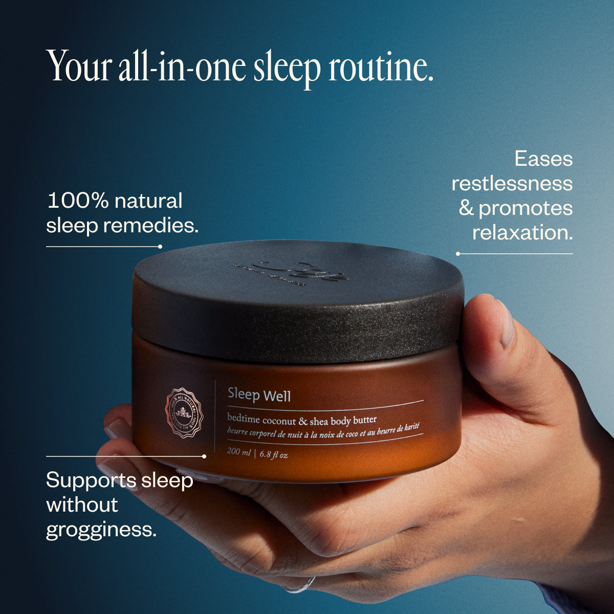 Sleep Well Restful Sleep Kit - Natural Sleep Aid for Insomnia Relief & Deep Relaxation - Perfect for Nighttime Routine & Stress Relief