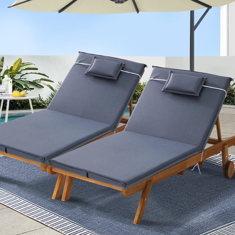 Gardeon Sun Lounger - Wicker Patio Daybed with Wheels for Outdoor Relaxation | Perfect for Poolside, Garden, and Backyard Lounging