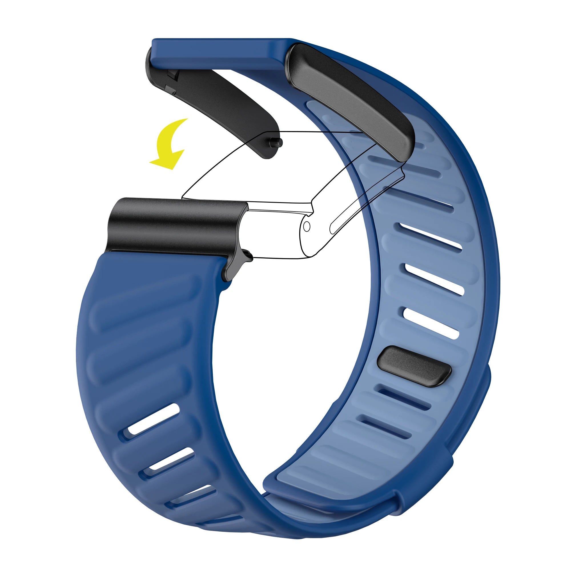 Premium Silicone Sports Straps for Whoop 4.0 & 3.0 - Comfortable, Durable Fitness Bands for Running, Cycling & Workouts