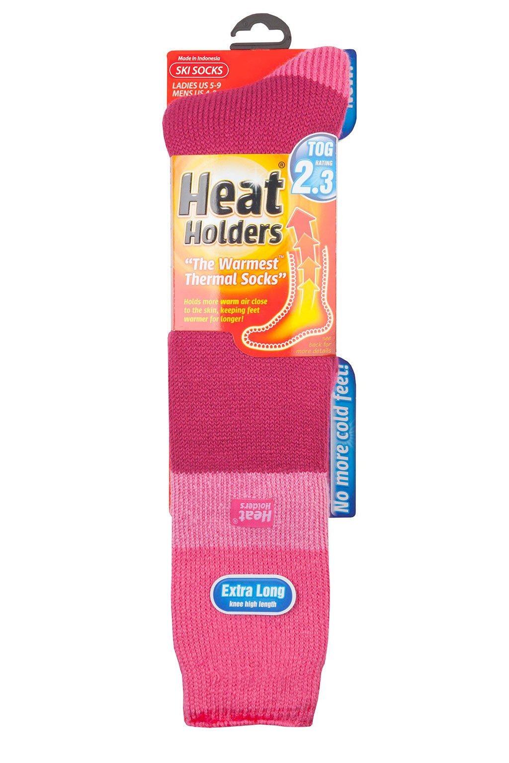 HEAT HOLDERS Women's Thermal Long Ski Socks - Ultra Warm Winter Socks for Cold Weather - Size 5-9 US - Perfect for Skiing, Snowboarding & Outdoor Winter Activities