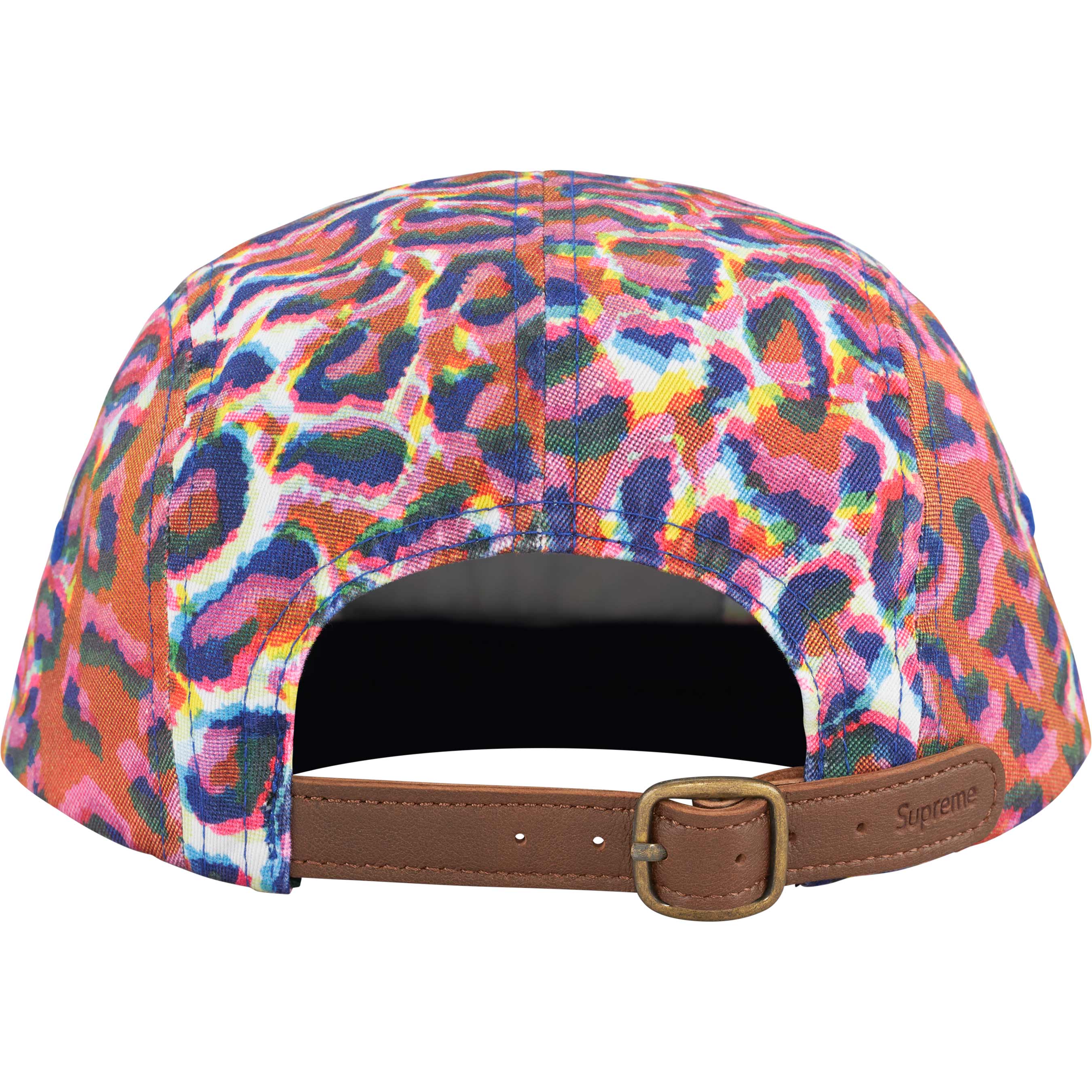 Supreme FW24 Washed Chino Twill Camp Cap - Leopard Print Adjustable Baseball Hat for Men & Women - Perfect for Streetwear, Outdoor Adventures & Fashion Statement