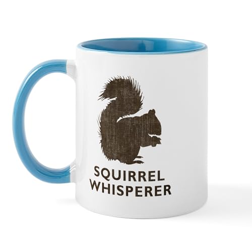 White/Blue Inside - Vintage Squirrel Whisperer Mug