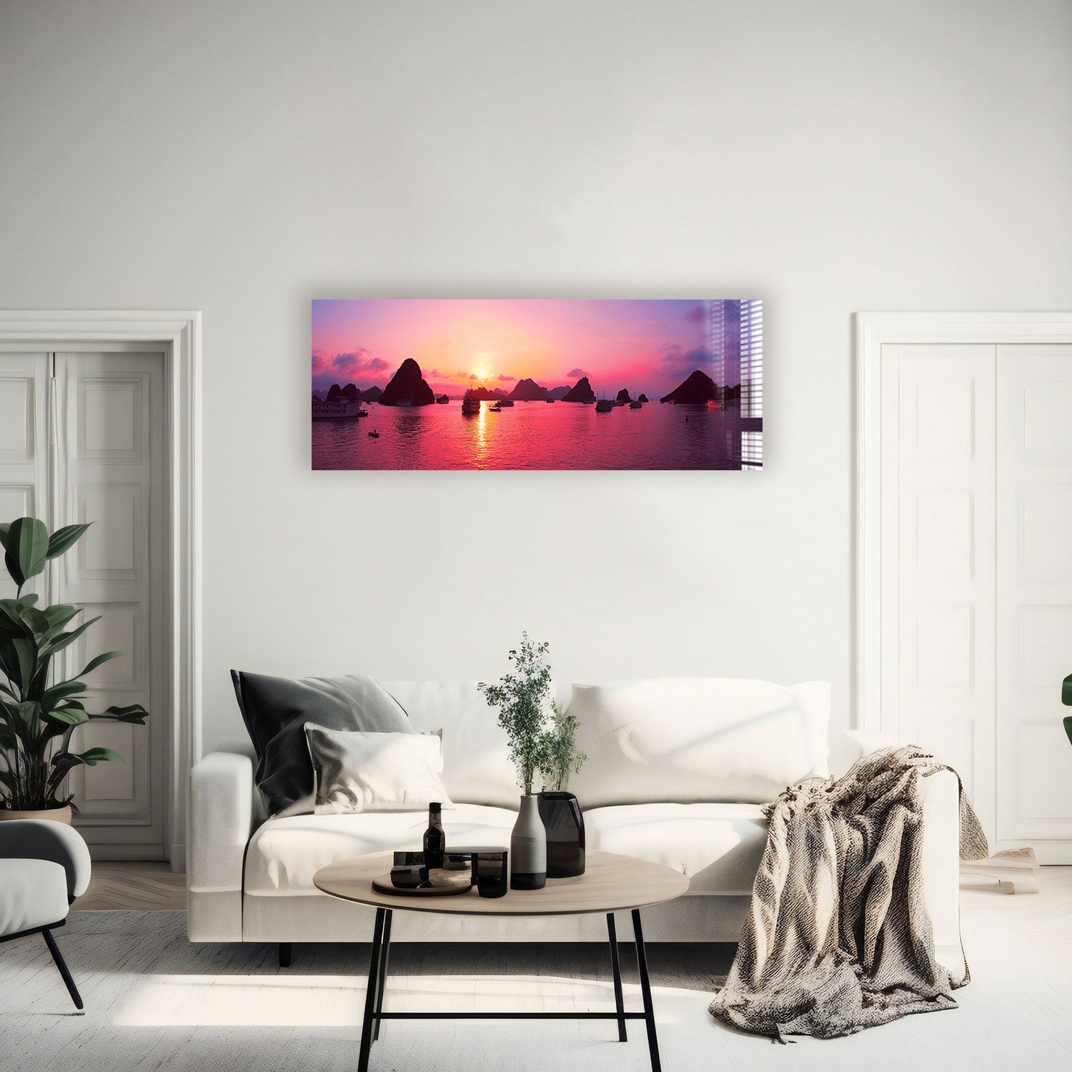 Chasing Sunset Panoramic Wall Art - Stunning Landscape Canvas Print for Home & Office Decor - Perfect for Living Room, Bedroom, or Office Wall Display