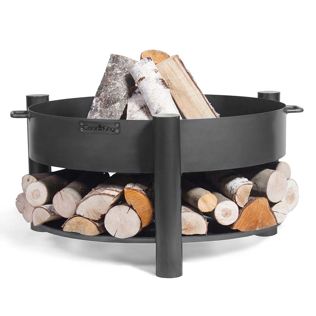 Good Directions Cook King Montana 23.5 Inch Fire Pit - Outdoor Patio & Backyard Fireplace for Camping, Garden & BBQ Gatherings
