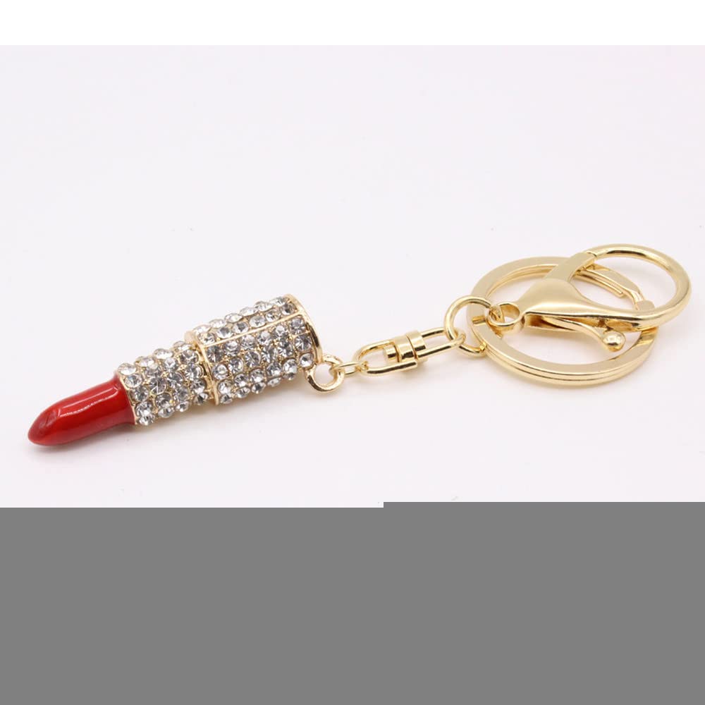 Sparkling Rhinestone Crystal Keychain - Elegant Key Pendant for Purse, Bag, Lipstick, Car Keys | Perfect Gift for Women | Fashion Accessory for Daily Use & Special Occasions
