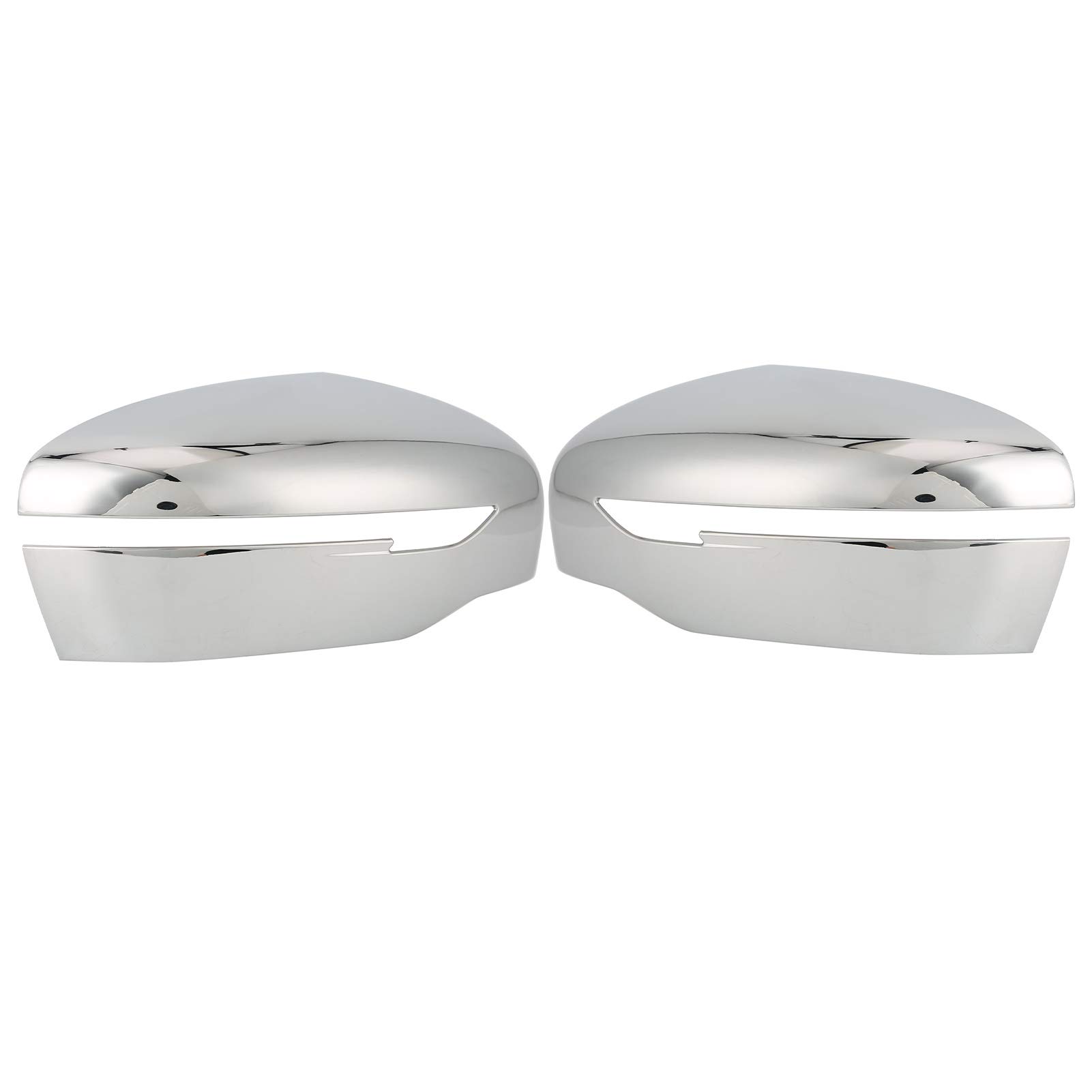Yctze Side Mirror Trim Cover for Nissan Navara NP300 Frontier 2015-2019 - Chrome Plating Replacement Rear View Mirror Cover - Durable Exterior Accessory for Truck & SUV Protection