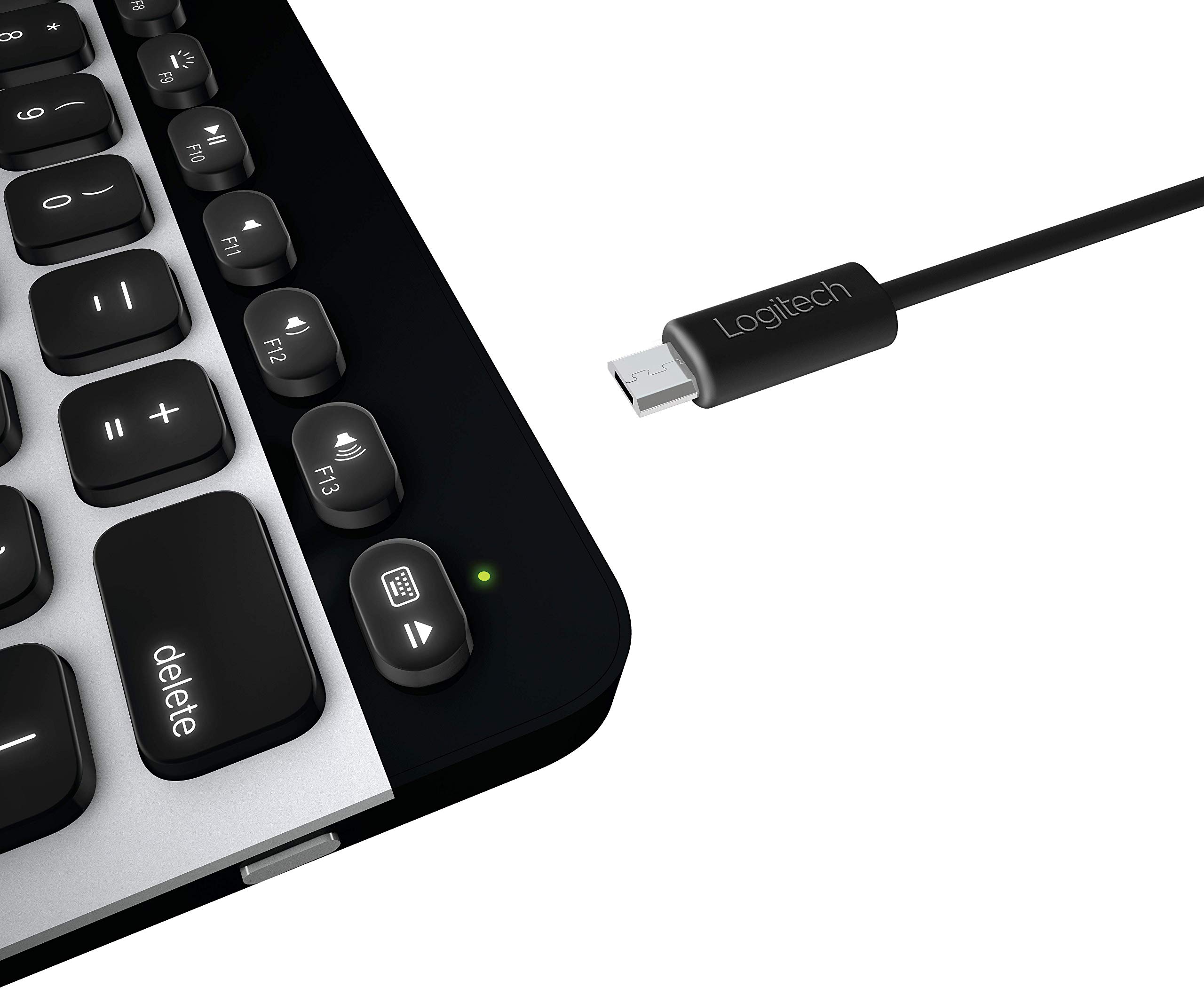 Logitech K811 Wireless Bluetooth Keyboard for Mac, iPad, iPhone & Apple TV - Multi-Device Easy-Switch Backlit Keyboard for Home Office & Entertainment Use