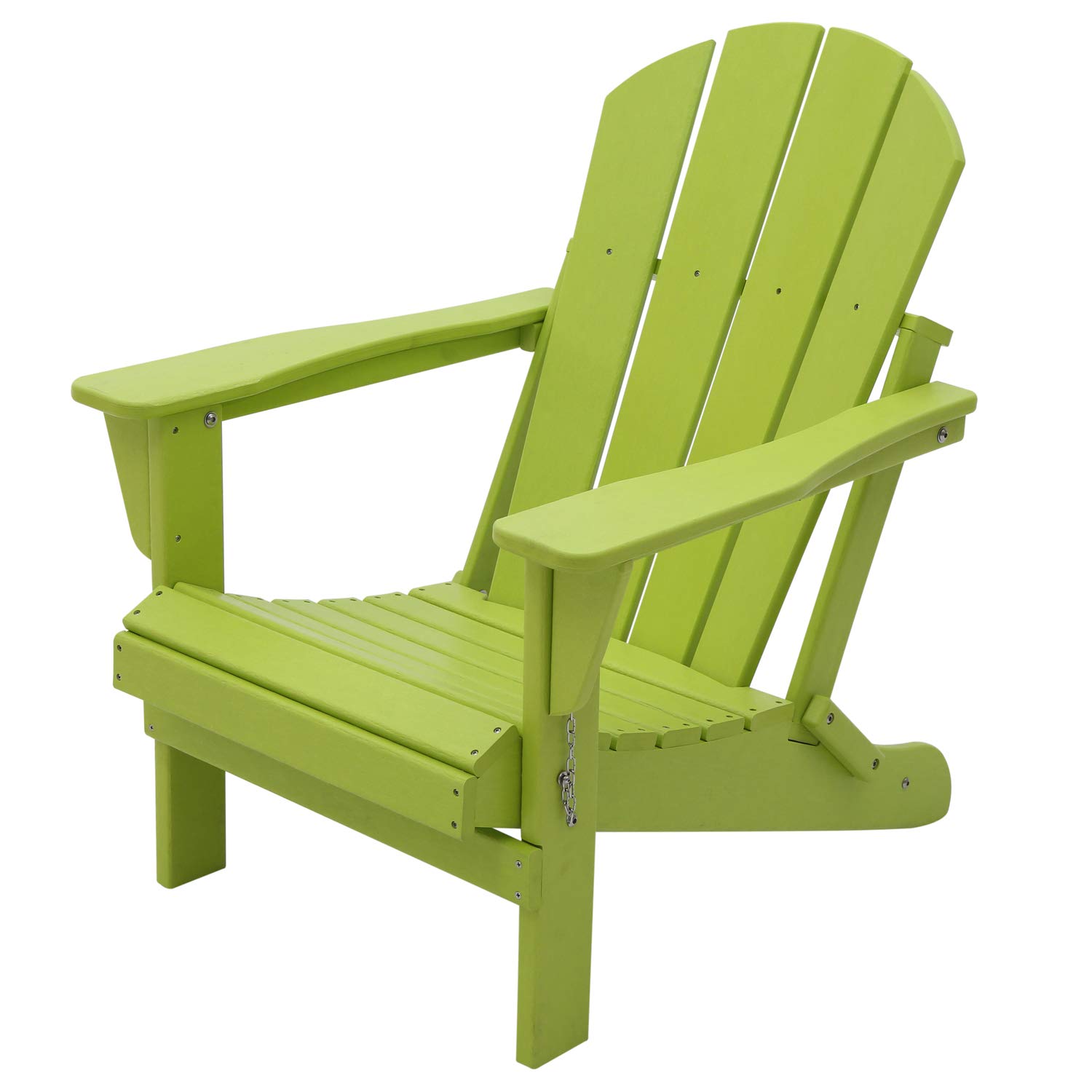 **WO Home Furniture Adirondack Chair - Outdoor Folding Lounger for Fire Pit, Beach, Balcony, Backyard, Lawn, Patio, Pool, Deck & Garden - Comfortable & Durable (Lime Green) - Perfect for Relaxing, Sunbathing & Outdoor Gatherings**