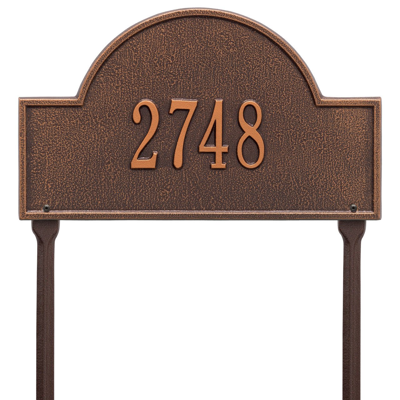 Custom 1 Line Arch Marker Lawn Address Plaque - 16