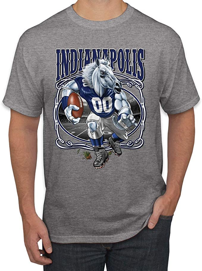 Custom Wild Apparel Hometown City Football Fan Pride Sports Graphic T-Shirt for Men - Perfect for Game Day, Tailgating & Fan Events