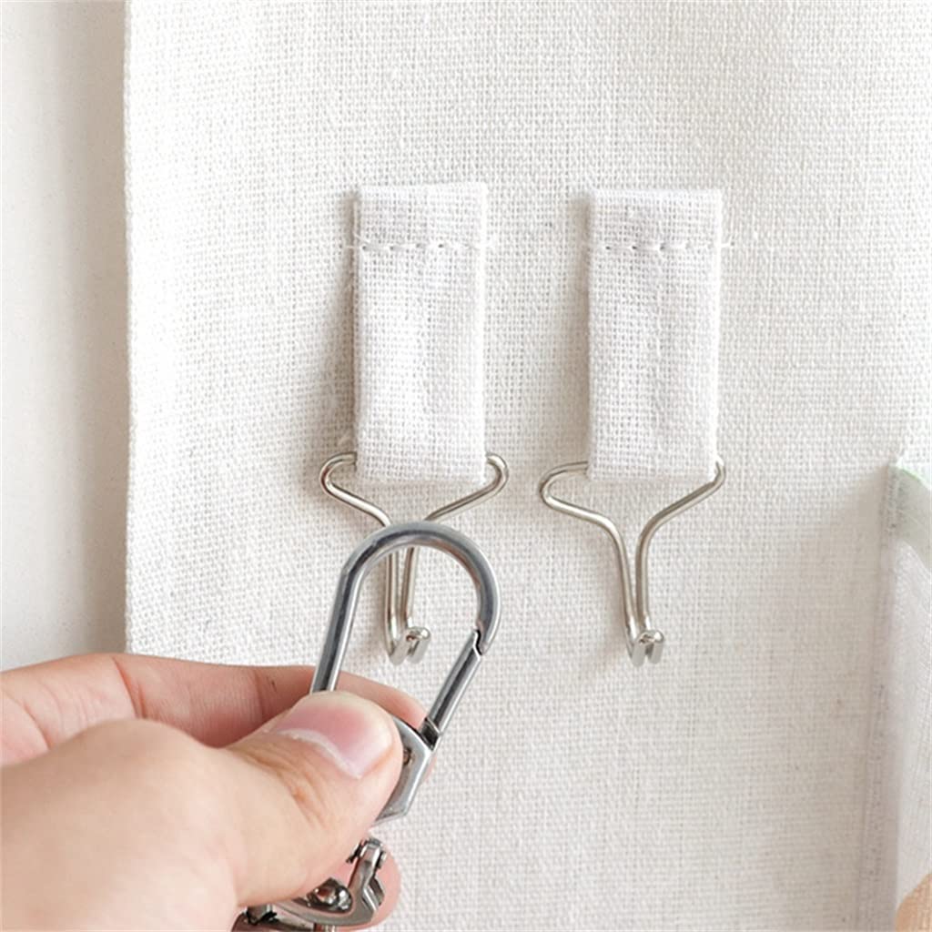 Waterproof Hanging Storage Organizer - Cotton Linen Door Organizer for Underwear, Socks & Sundries (19.5x58.5cm) - Perfect for Closet, Bathroom & Dorm Organization