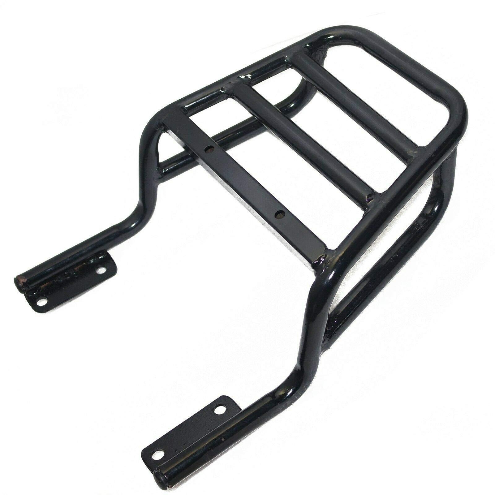 Black Rear Rack Luggage Carrier for Royal Enfield Interceptor 650 - Heavy Duty Motorcycle Cargo Rack for Touring & Adventure Riding