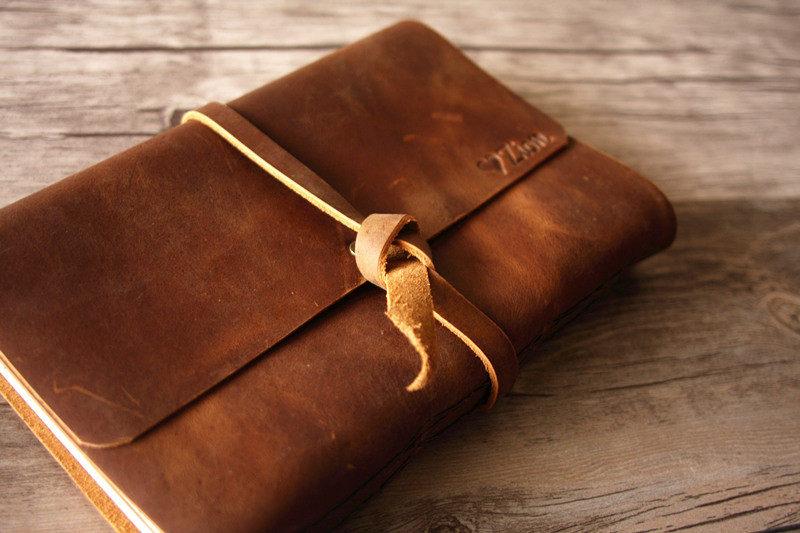 Handmade Vintage Leather Sketchbook Journal - Premium Leather Bound Notebook for Artists & Writers - Perfect for Drawing, Sketching & Note Taking