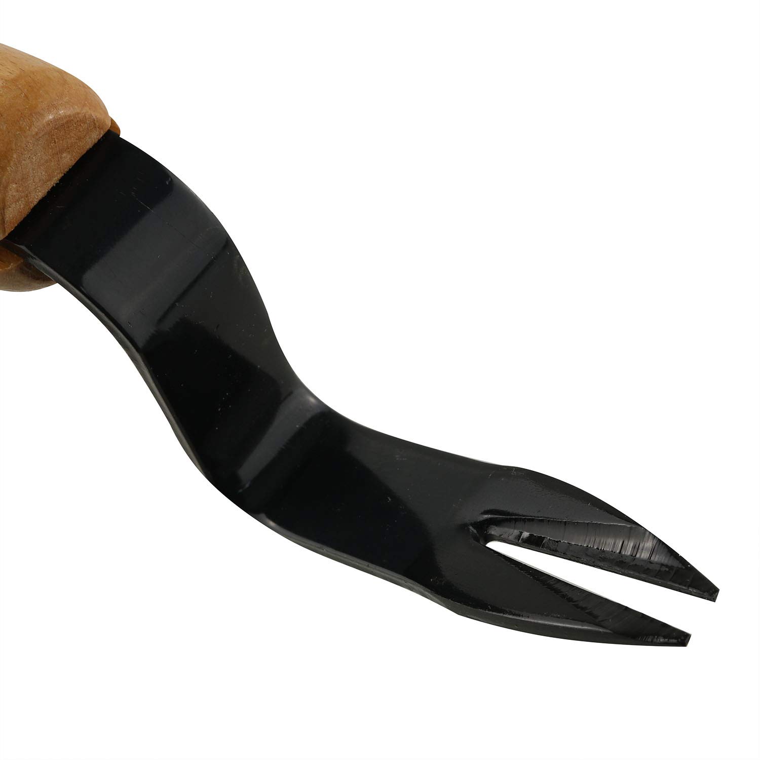 Premium Carbon Steel Garden Weeding Tool - Heavy Duty Root Remover with Ergonomic Wooden Handle - Perfect for Vegetable Gardens, Flower Beds & Lawn Maintenance