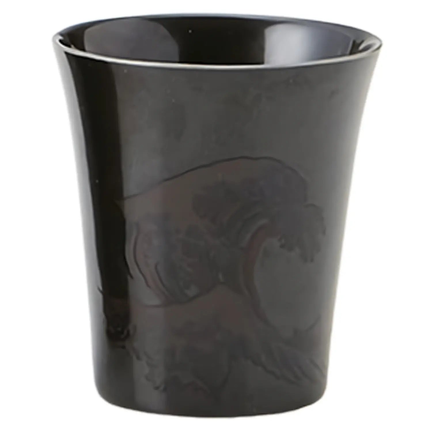 Heat Sensitive Ceramics Cup - Color Changing Mug with Hokusai Wave Design - Perfect for Coffee, Tea & Gifts (Black)