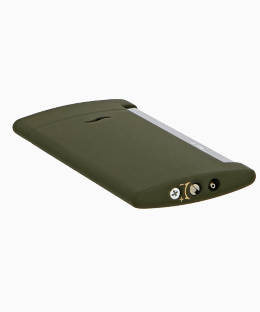 ST Dupont Slim 7 Lighter - Matte Khaki Finish | Premium Butane Cigarette Lighter | Perfect for Cigars, Cigarettes & Outdoor Use