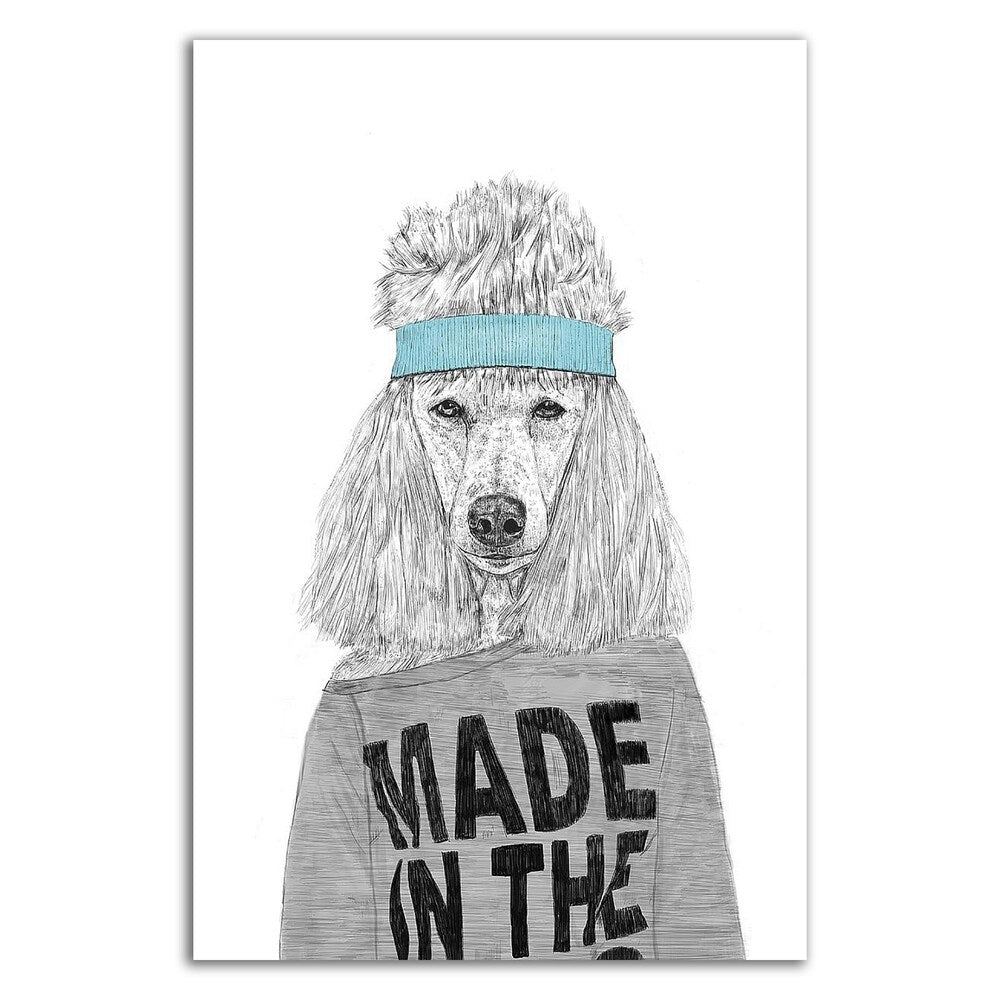 80's Bitch by Balazs Solti - Premium Canvas Wall Art Print - Ready to Hang - Perfect for Home Decor, Office & Gift Giving