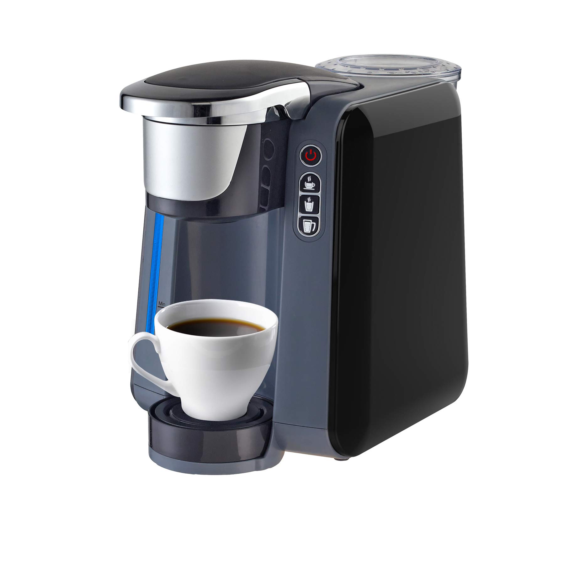 GYMO Automatic Coffee & Tea Maker with Reusable Filter - Multi-Function Home & Office Machine for Coffee Powder, Milk Tea & Capsules (Black) | Perfect for Morning Brews, Afternoon Tea & Office Break