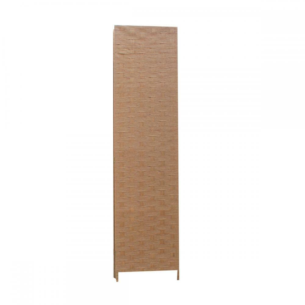 Natural Wooden Room Divider - 4 Panel Folding Screen with Woven Mesh Design (180cm) - Perfect for Home Office, Living Room & Bedroom Privacy