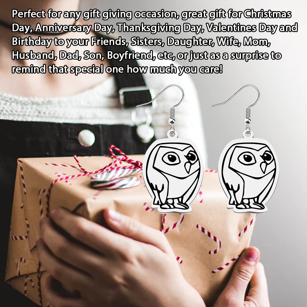 Owlbert Staff Earrings - The Owl House Inspired Jewelry for Fans | Disney Show Collectible Gift for Cosplay & Anime Conventions