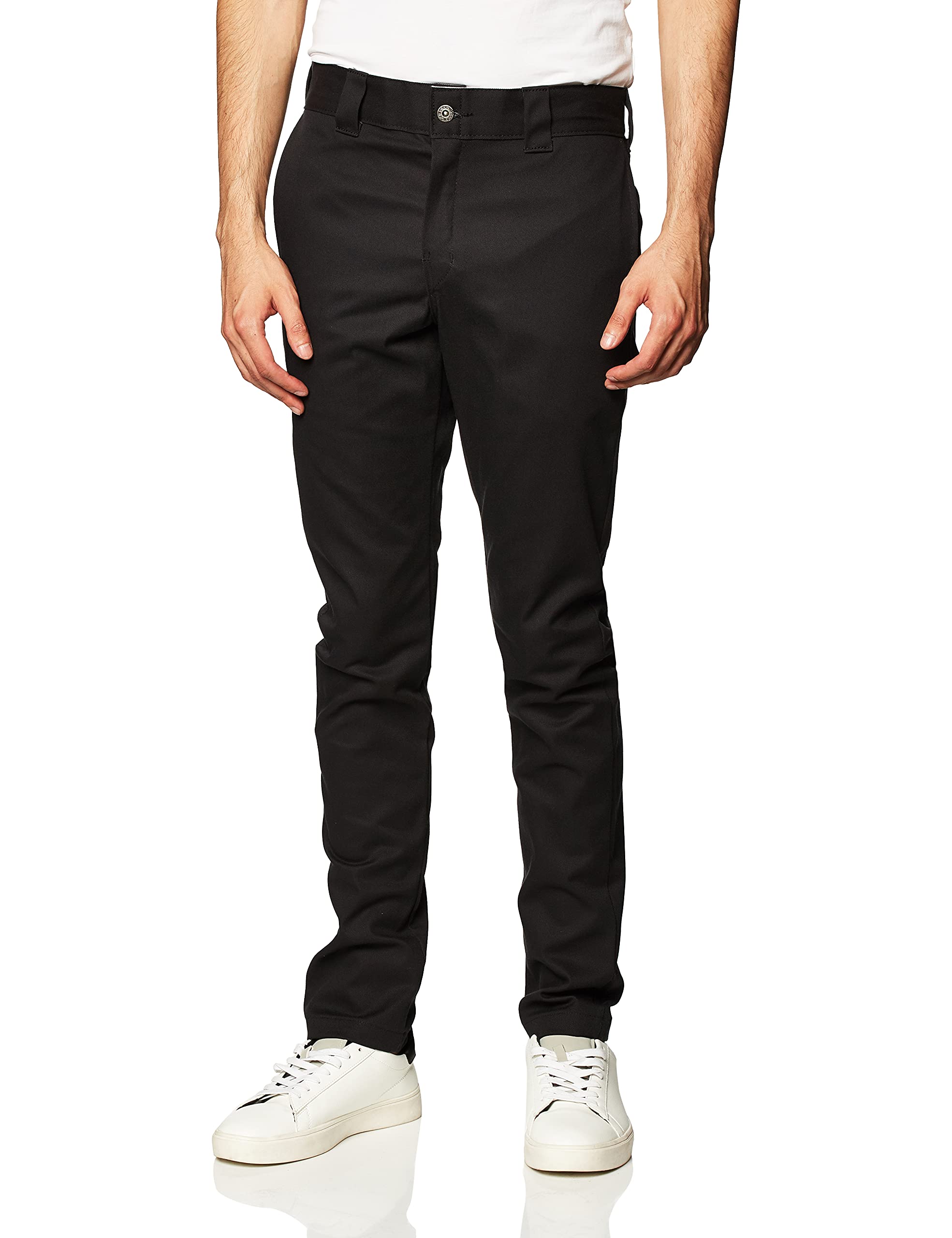 Dickies Men's Slim Skinny Fit Twill Work Pants - Durable & Comfortable for Construction, Warehouse & Office Use