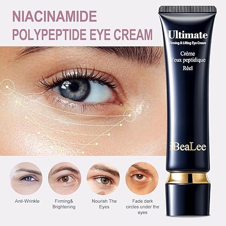 Best Temporary Eye Tightener Cream - Instant Under Eye Bags & Dark Circles Treatment - Anti-Aging Eye Cream with Retinol & Hyaluronic Acid - Reduces Wrinkles & Fine Lines - 0.68 oz - Perfect for Morning Routine & Night Care