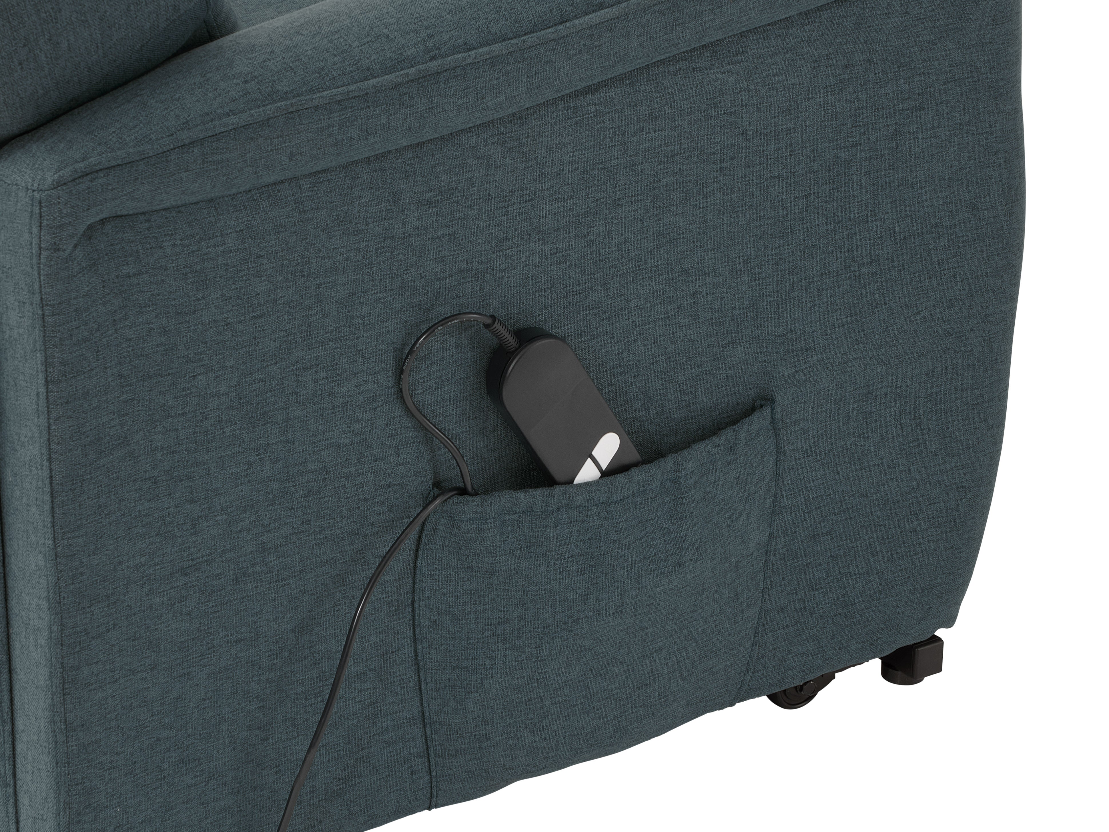 Electric Power Lift Recliner Chair with Remote Control - Blue Massage Recliner for Elderly & Mobility Assistance - Perfect for Living Room, Bedroom & Home Theater Relaxation