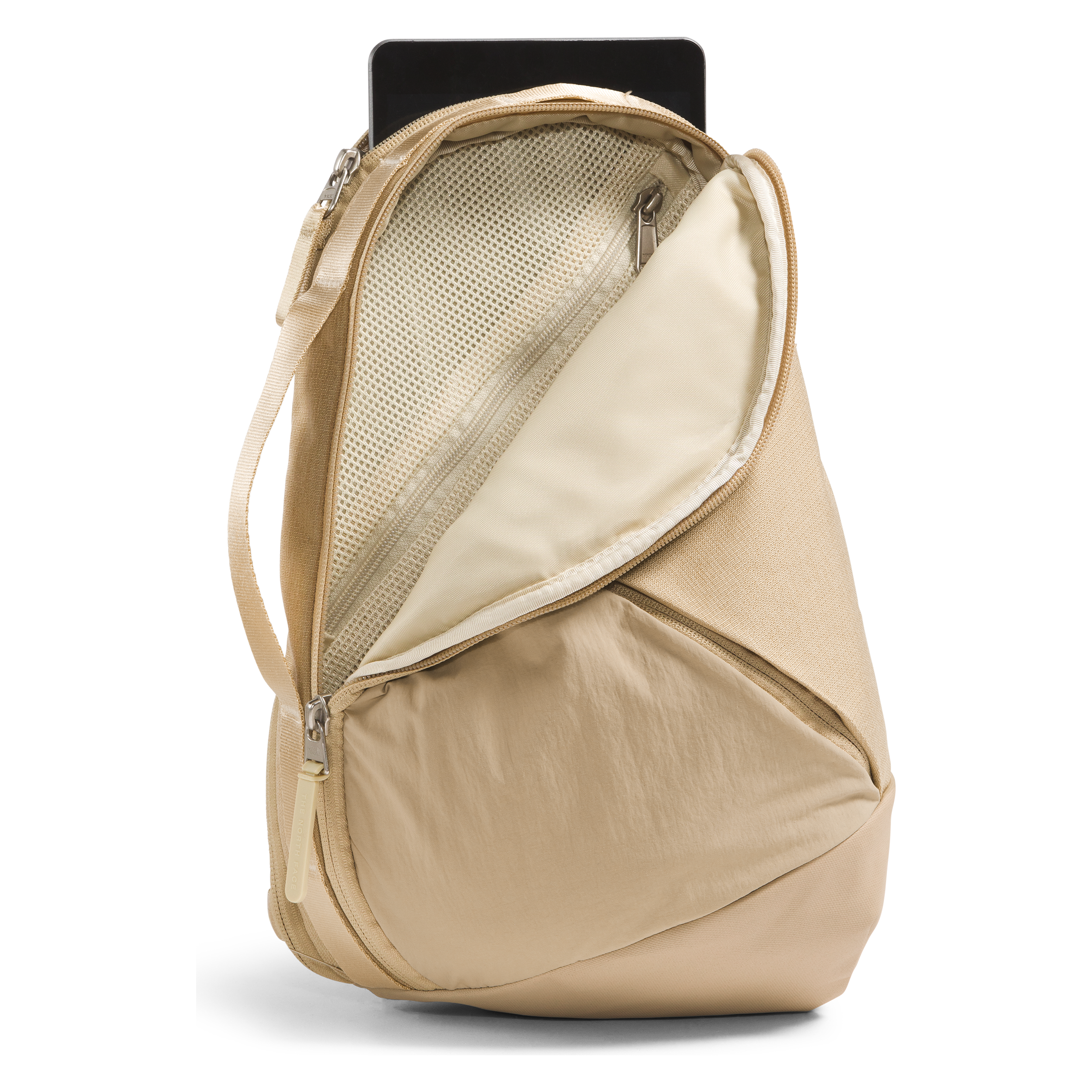 The North Face Women's Isabella Sling Crossbody Bag - Khaki Stone Dark Heather, Lightweight & Water-Resistant for Hiking, Travel & Everyday Use