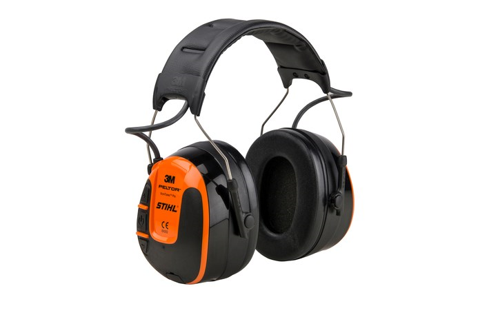 STIHL Worktunes Bluetooth Hearing Protection Earmuffs with MP3 Player - Noise Cancelling Safety Ear Muffs for Construction, Woodworking & Outdoor Work