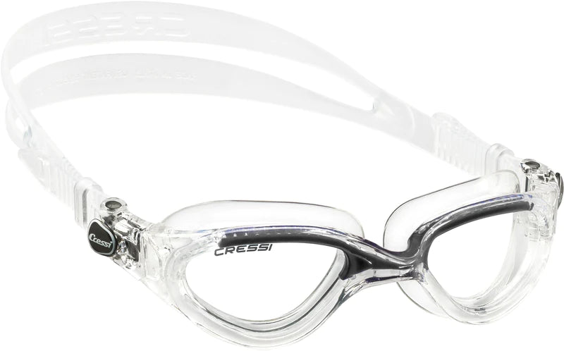 Cressi Flash Swimming Goggles - Anti-Fog UV Protection Swim Goggles for Adults & Kids - Perfect for Pool, Beach & Open Water Swimming