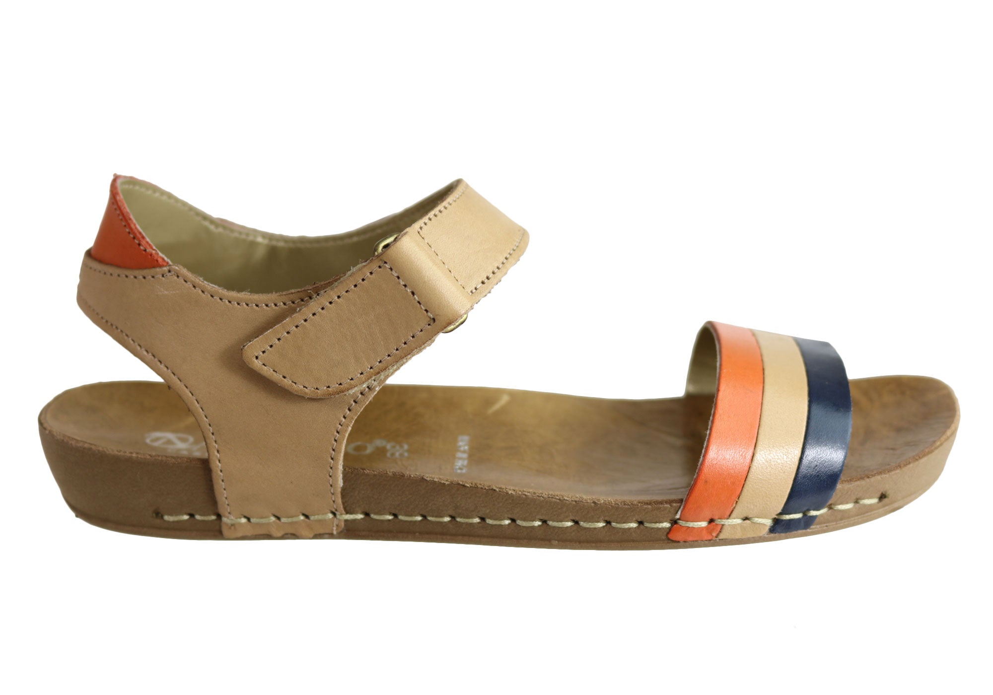 Andacco Canni Women's Comfortable Flat Leather Sandals - Handmade in Brazil - Perfect for Beach, Vacation & Summer Outfits