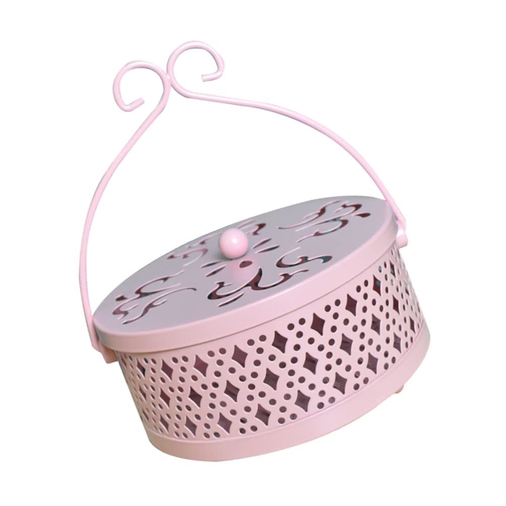 DOITOOL Iron Mosquito Coil Holder - Durable Incense Burner Box for Outdoor, Indoor Use, Perfect for Deck, Patio, Poolside, Camping, Hiking, Fishing, Living Room, Garden, and Backyard
