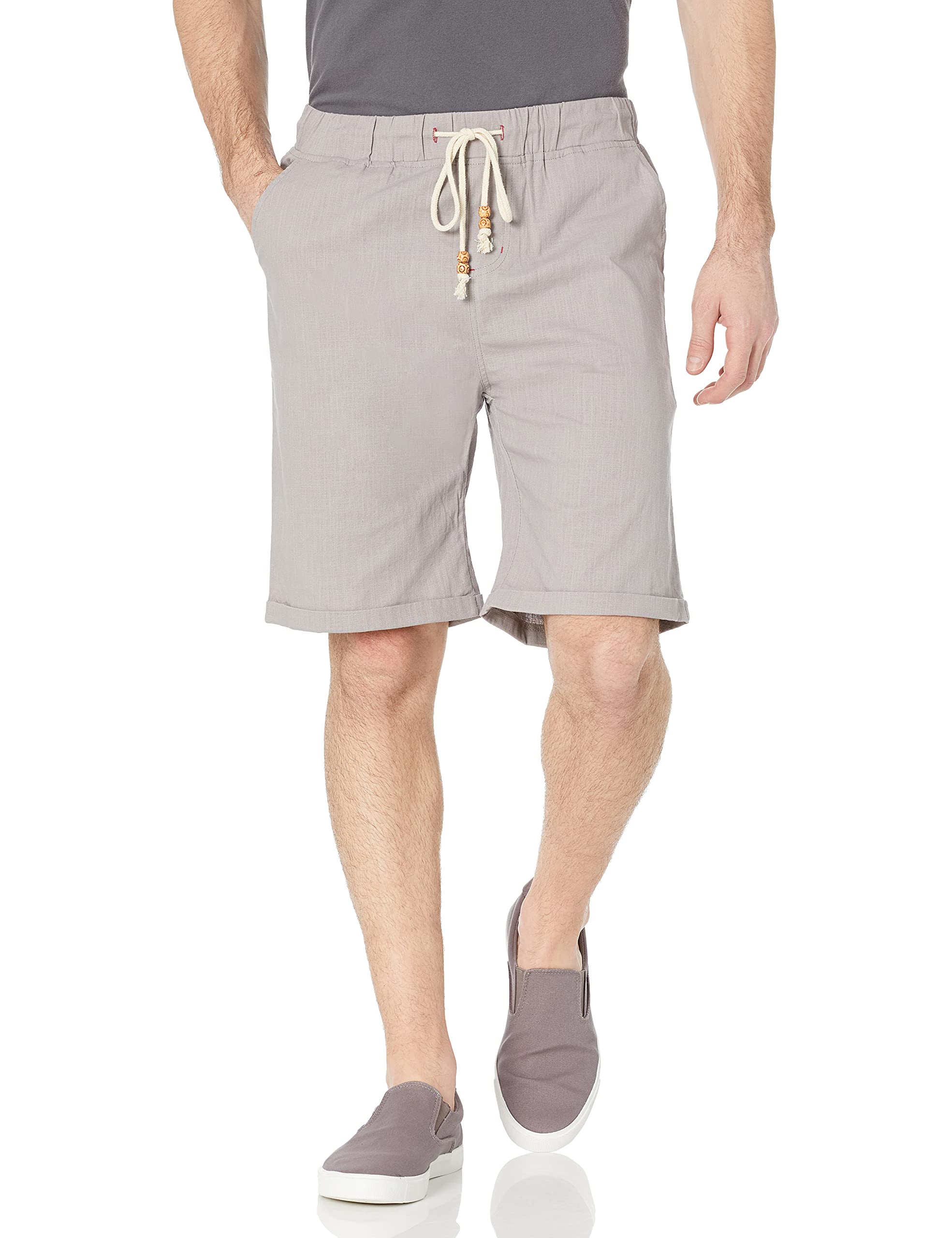 Amazon Essentials Men's Linen Casual Classic Fit Short - Breathable Summer Shorts for Men | Comfortable Relaxed Fit | Perfect for Beach, Vacation & Outdoor Activities