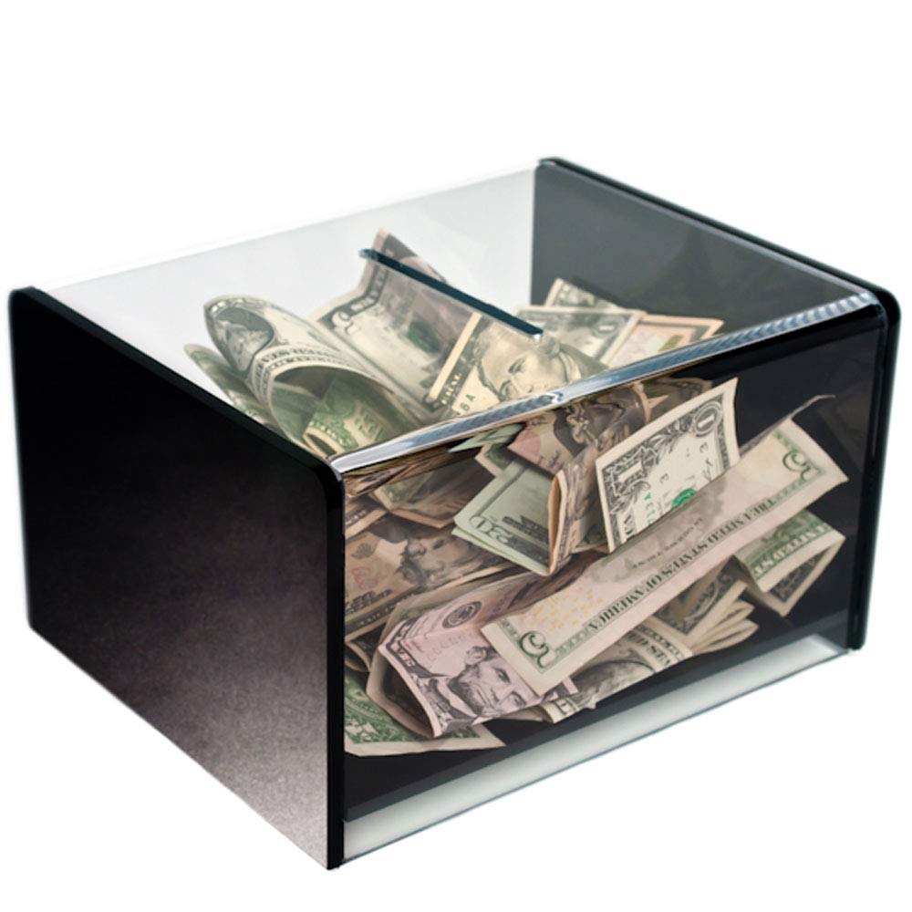 Clear Acrylic Tip Box for Countertop - 10