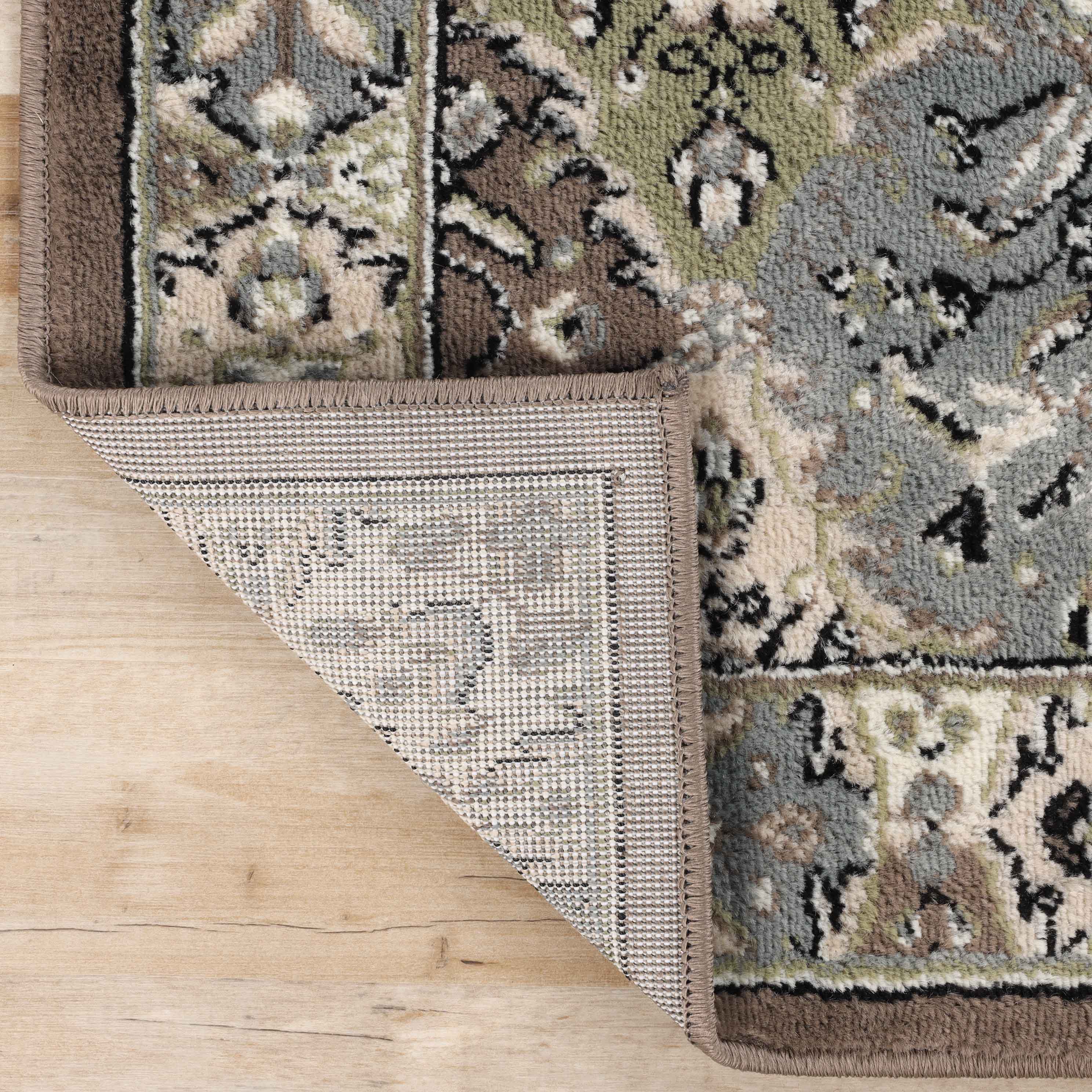 Paloma Contemporary Damask Floral Indoor Area Rug - Soft Non-Slip Living Room Carpet for Bedroom, Dining Room & Home Decor