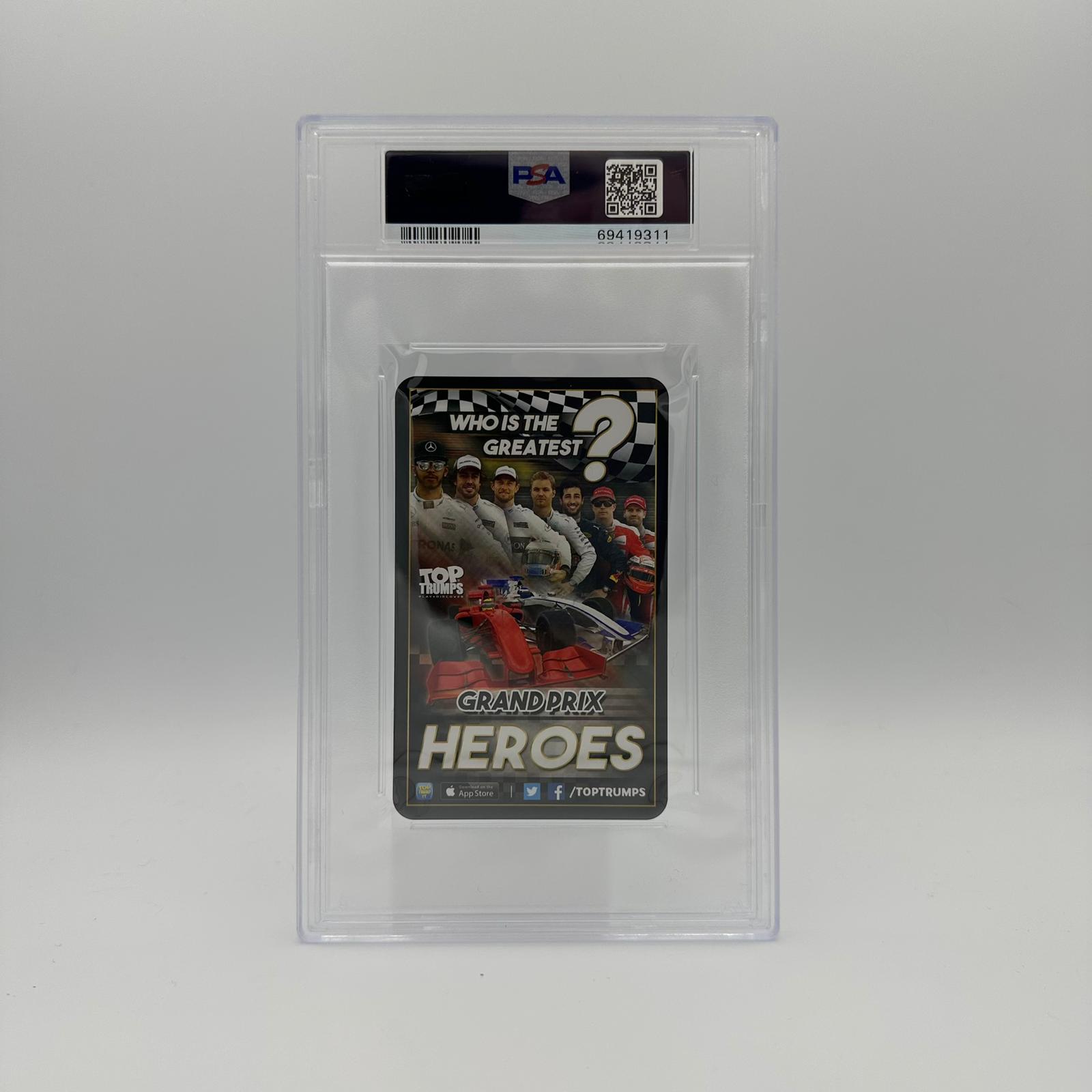 PSA 9 Graded Max Verstappen 0 Wins Top Trumps 2016 Grand Prix Heroes Trading Card - Perfect for F1 Collectors, Racing Fans & Card Investors